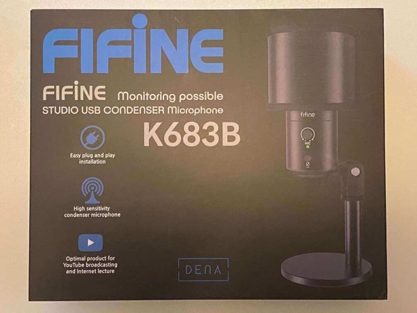 fifineのUSB接続できるコンデンサーマイク【K683B】
